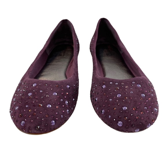 Sperry Suede Rhinestone Embellished Flat Shoes - Picture 3 of 13